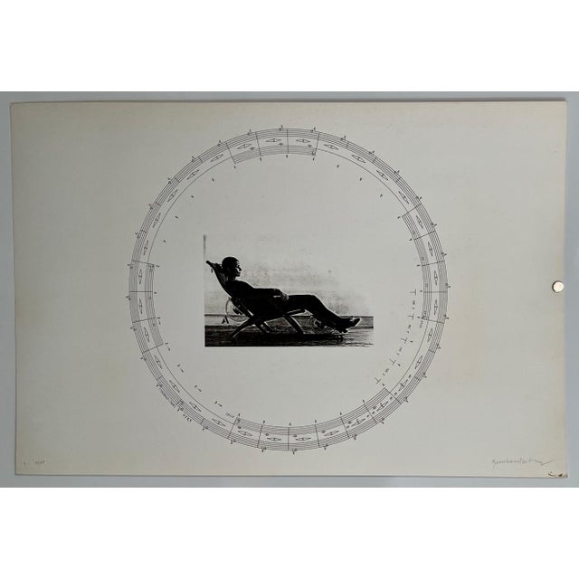 Modern Bernhard Leitner, Austrian Sound Space Architect Bernhard Leitner Photo Mechanical Print Signed, 1975-1976 For Sale - Image 3 of 10