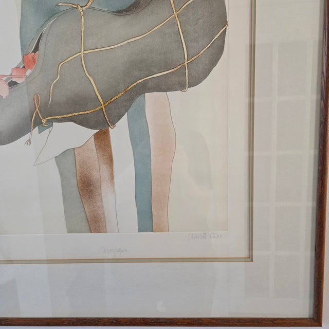 Vintage Charlotte Reine "Le Voyageur" Artist Proof Number Iv/XXV Limited Edition Signed and Numbered For Sale - Image 9 of 15