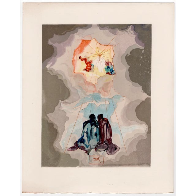 Salvador Dali, Cacciaguida's Chronology, 1964, Original Woodcut For Sale