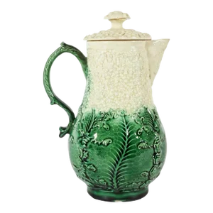 18th Century Staffordshire Creamware Cauliflower Milk Jug and Cover, Probably by William Greatbach/ Josiah Wedgwood