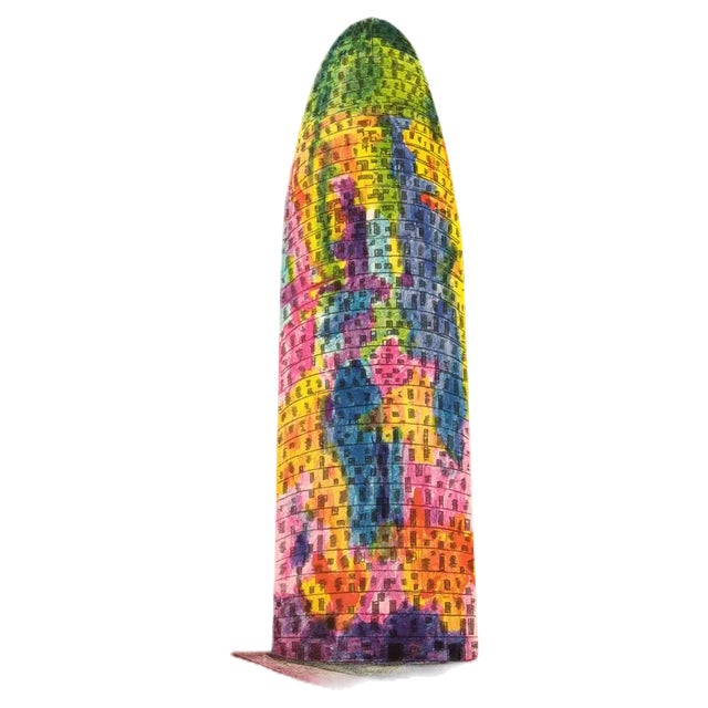Joan Cots, Torre Glòries, 2010, Lithograph For Sale