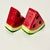 American 1980s Vintage Americana Boho Chic Arts & Crafts Watermelon Wedge Salt & Pepper Shakers - A Pair For Sale - Image 3 of 8