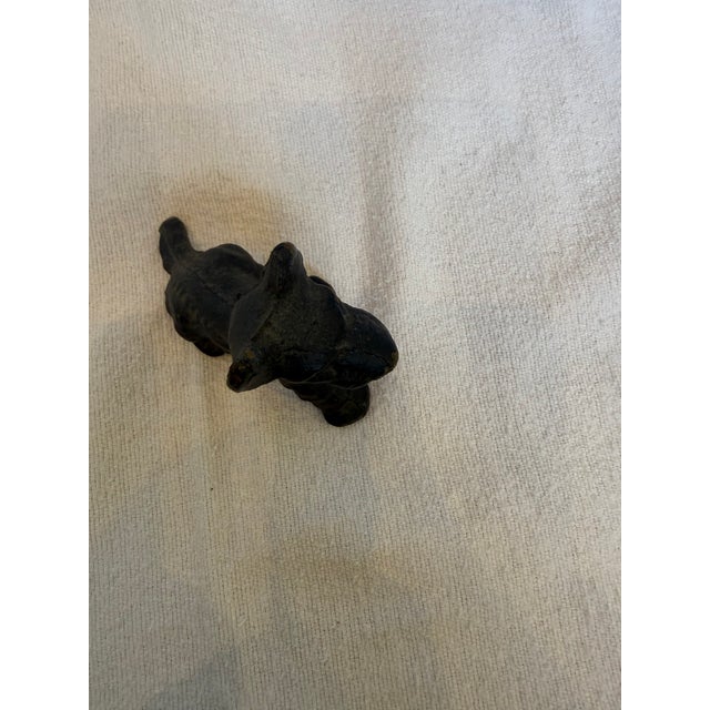 1920s Cast Iron Terrier Hubley With Faded Red Collar For Sale - Image 12 of 12