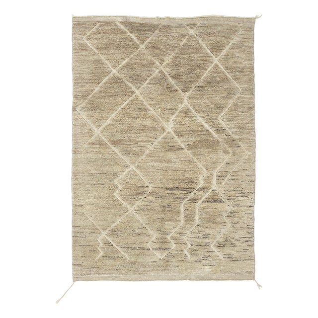 Hand-Knotted Wool Premium Rug by Azele Studio For Sale