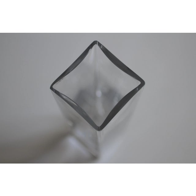 Mid-Century French Crystal Vase from Bayel For Sale - Image 11 of 15