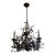 Currey & Company "Crystal Bud" Chandelier Pair — Cupertino Bronze, 8-Light + 6-Light, Discontinued For Sale