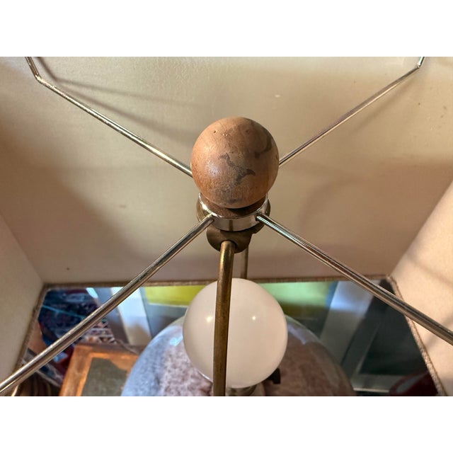 1990s Modern Ceramic Sphere Table Lamp For Sale - Image 4 of 12