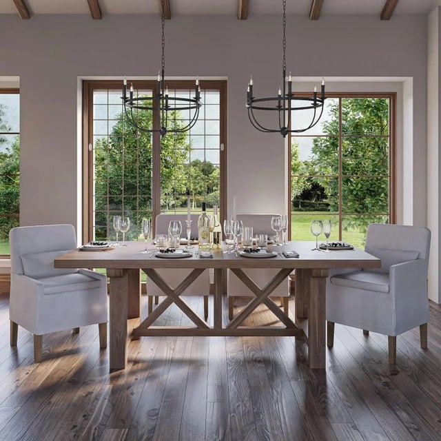 White Coastal Slipcovered Dining Chair For Sale - Image 8 of 11