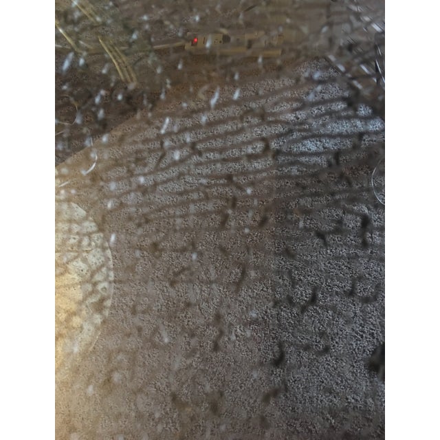 Glass 1980’s Steve Chase Crackled Glass Dining Table Top (Coral Base Included). For Sale - Image 7 of 18