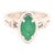 Diamond Emerald Ring 14k White Gold 0.94 TCW Custom Certified For Sale In New York - Image 6 of 8