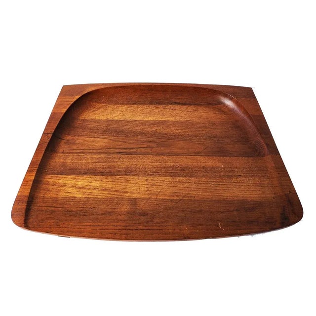 Wood Mid 20th Century Jens Quistgaard Teak Wood Model 817 Charcuterie and Carving Board Designed for Dansk For Sale - Image 7 of 10