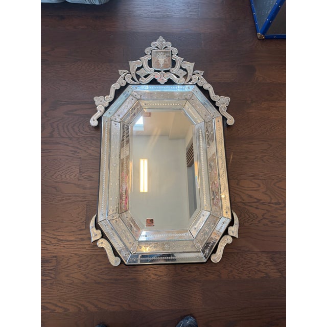 Amazing pair of Venetian mirrors, they were bought in an antique store in Italy in the 70s.