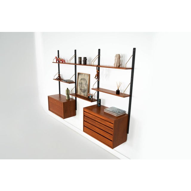 Danish Teak Shelving Unit attributed to Poul Cadovius, Denmark, 1960s For Sale - Image 11 of 18