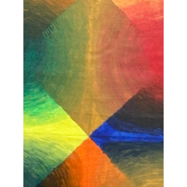 2020s Oil Painting - Abstract Geometric For Sale - Image 5 of 10