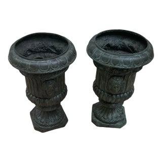 Vintage Bronze Mainland Smith Planters - Set of 2 For Sale