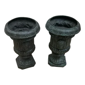 Vintage Bronze Mainland Smith Planters - Set of 2