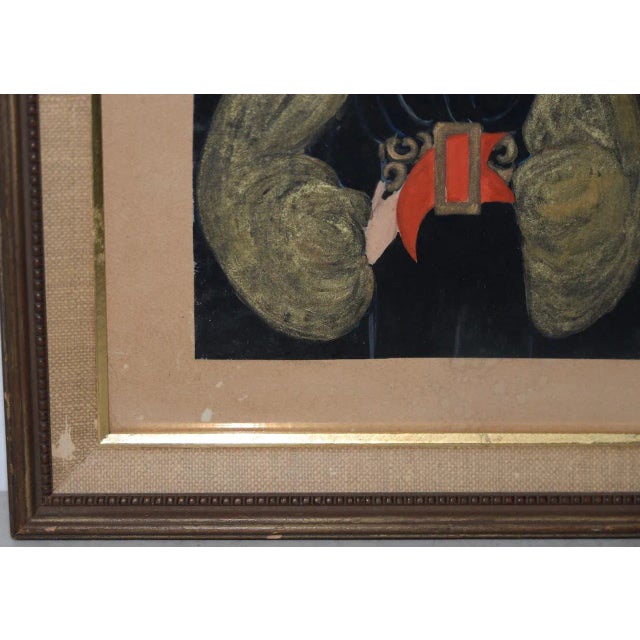 Art Deco Fashion Watercolor by Josephine Gille C.1926 For Sale - Image 4 of 8