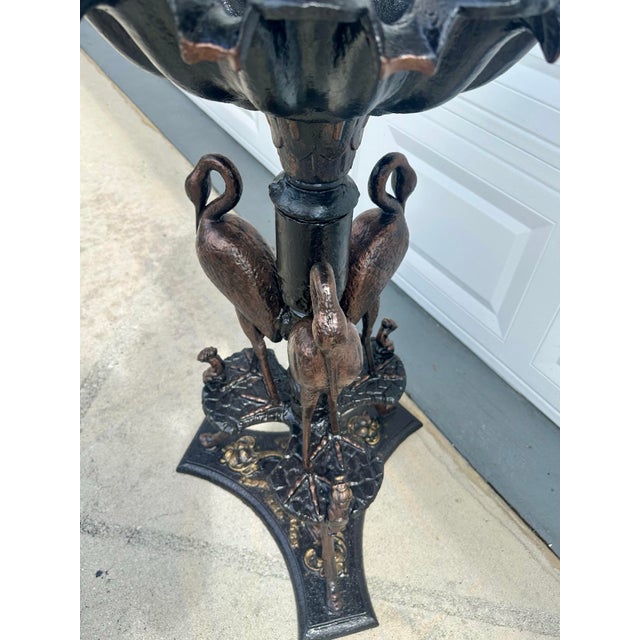 19th Century Cast Iron Fountain/Bird Bath C.C.Anderson & Sons For Sale - Image 4 of 11