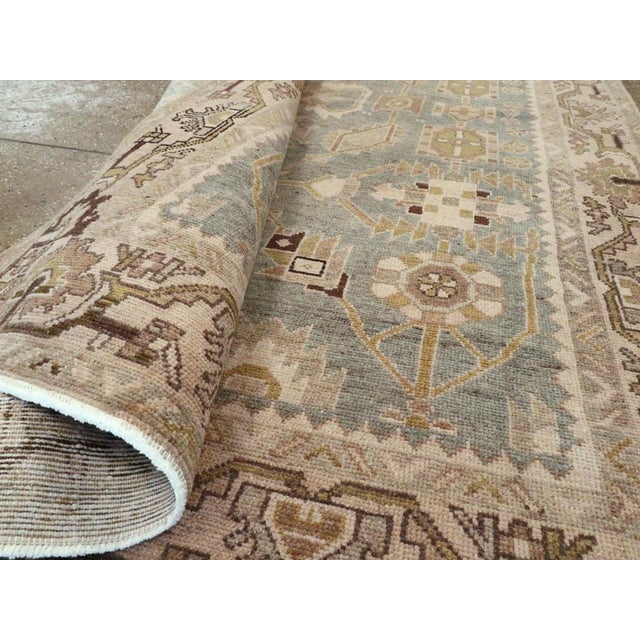 Taupe Galerie Shabab Collection Mid-20th Century Persian Malayer Accent Rug For Sale - Image 8 of 8