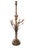 1980s Vintage Frederick Cooper Extra Tall Sheaf of Wheat Hollywood Regency Capiz Shell Shade Table Lamp For Sale - Image 5 of 8