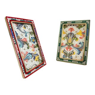 1960s Italian Micro Mosaic Picture Frames - A Pair For Sale