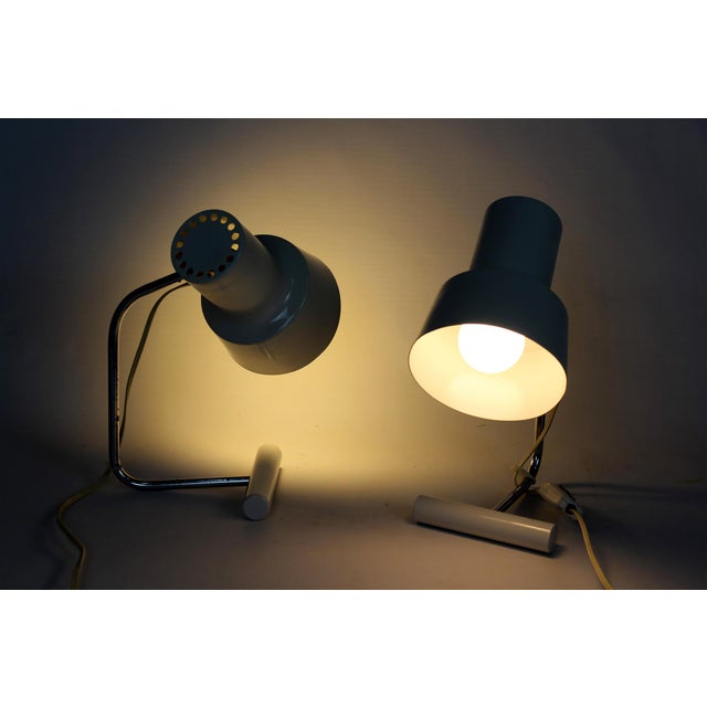 White Table Lamps by Josef Hurka for Napako, 1960s, Set of 2 For Sale - Image 16 of 18