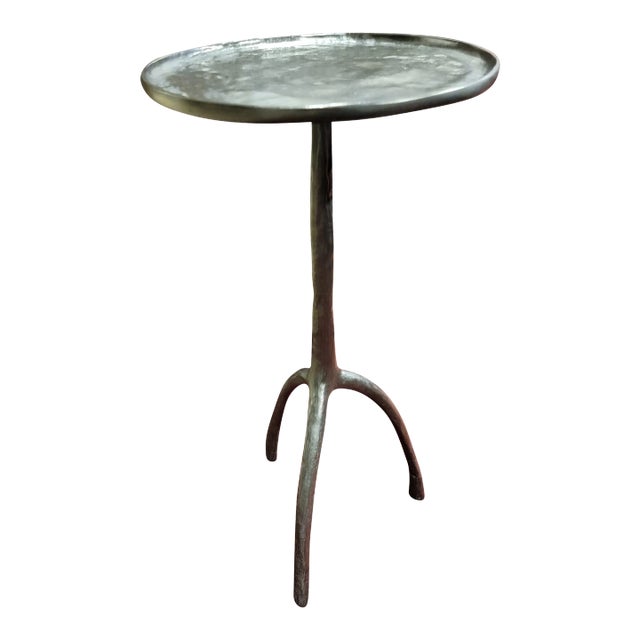 Christian Liaigre Bronze Trépied Side Table For Sale