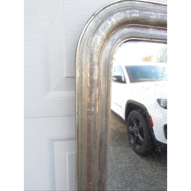 Antique French Louis Philippe Silver Gilt Mirror For Sale - Image 15 of 16