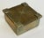 Metal Vintage Sarreid LTD Basketweave Lidded Brass Box For Sale - Image 7 of 9