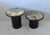 1980s Milano Memphis Style Circular Black Lacquered Painted Mushroom Nesting Side Tables - A Pair For Sale In Miami - Image 6 of 17