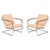 Tubular Chrome and Walnut Armchairs with Suede Upholstery, 1940s, Set of 2 For Sale - Image 18 of 18