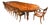 Burr Walnut Marquetry Dining Table and Chairs, 1990s, Set of 17 For Sale
