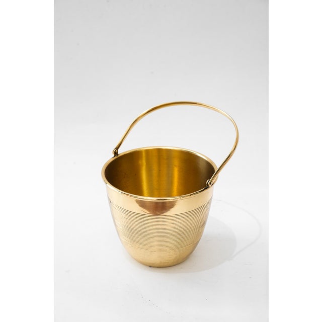1920s Ice Bucket in Brass, Vienna, Austria, 1920s For Sale - Image 5 of 9