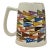Vintage College University Banner Pennants Ceramic Stein Mug For Sale