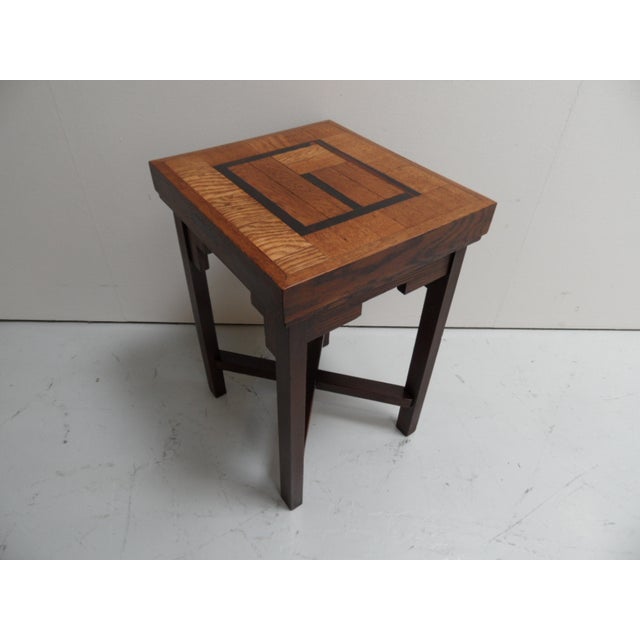Art Deco Amsterdam School Oak Coffee Table, 1890s For Sale - Image 6 of 11