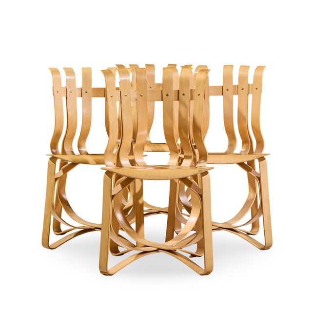 Knoll Mid Century Hat Trick Chairs - Set of 4 Each chair measures: 19.75 wide x 21 deep x 34 inches high, with a seat...