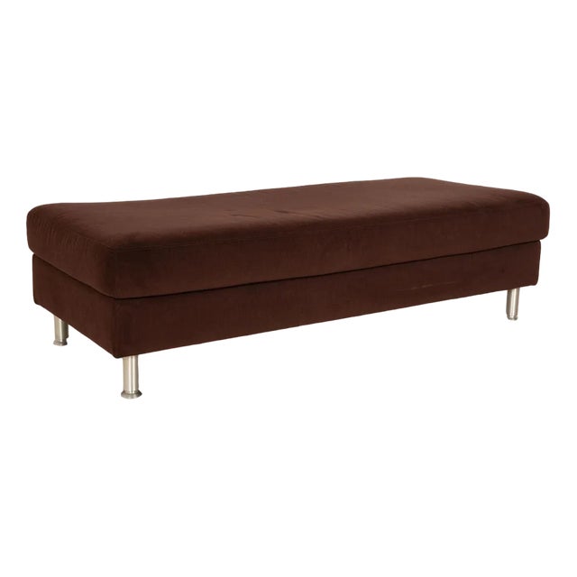 Concept Plus Pouf in Brown Fabric from Ewald Schillig For Sale