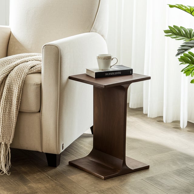 Brown Hearthwood Accent Table For Sale - Image 8 of 9