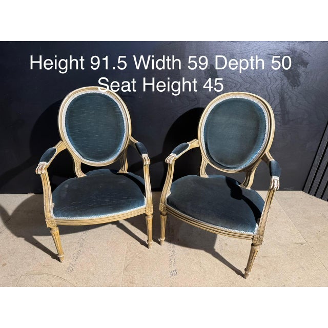 French Armchairs, 1900s, Set of 2 For Sale - Image 13 of 16