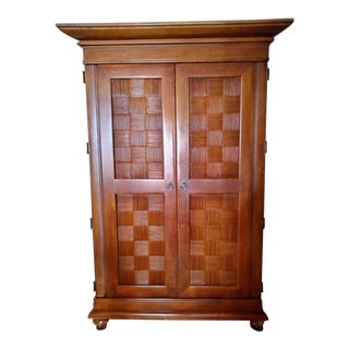 Stanley Furniture Wooden Armoire For Sale
