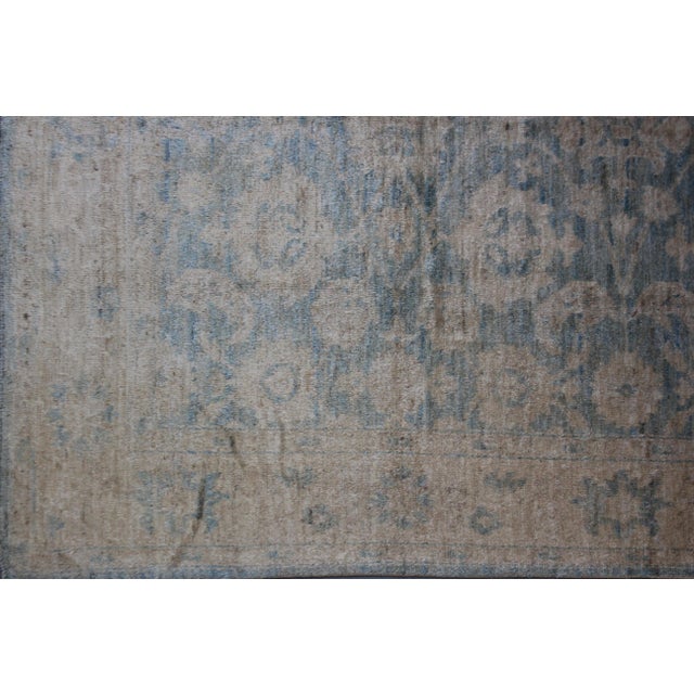 Traditional Hand Knotted Oushak Rug -09′ × 12′ For Sale - Image 3 of 4