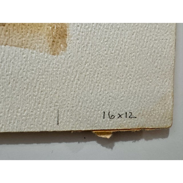 Henry Emil Salloch Original Watercolor on Paper Touches, France. 1972. For Sale - Image 4 of 7