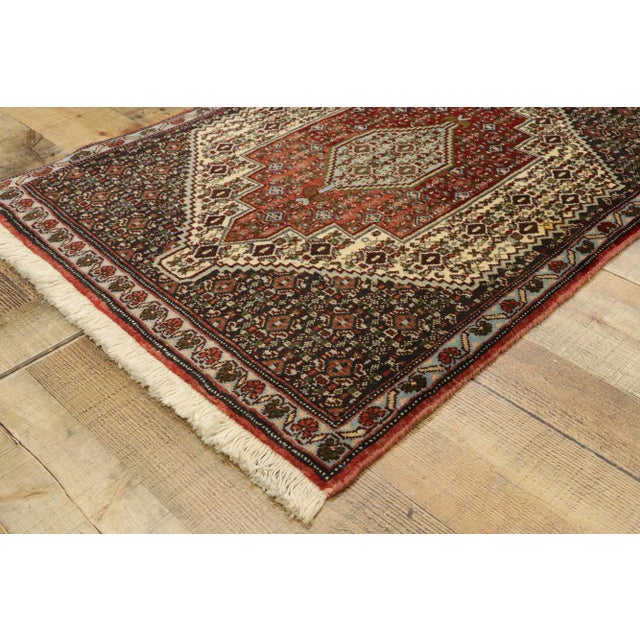 Vintage Persian Sanadaj Accent Rug - 02'05 X 03'05 For Sale In Dallas - Image 6 of 9