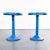 Round Royal Blue Side or Dining Tables from Tolix, 1950s, Set of 2 For Sale - Image 6 of 6