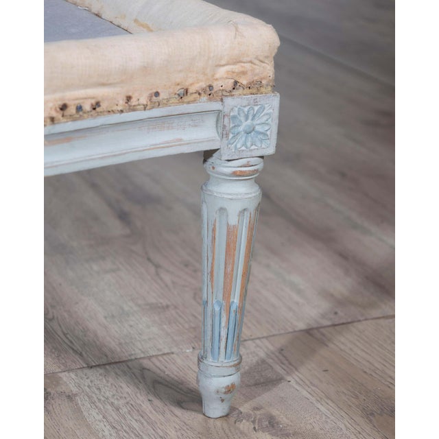 19th Century French Louis XVI Style Painted Lie de Repos For Sale - Image 10 of 13
