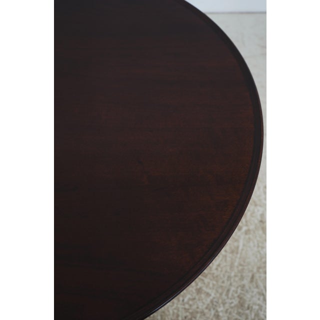 Stickley Williamsburg Cw-70 Mahogany Rococo Tilt Top Table For Sale - Image 12 of 18