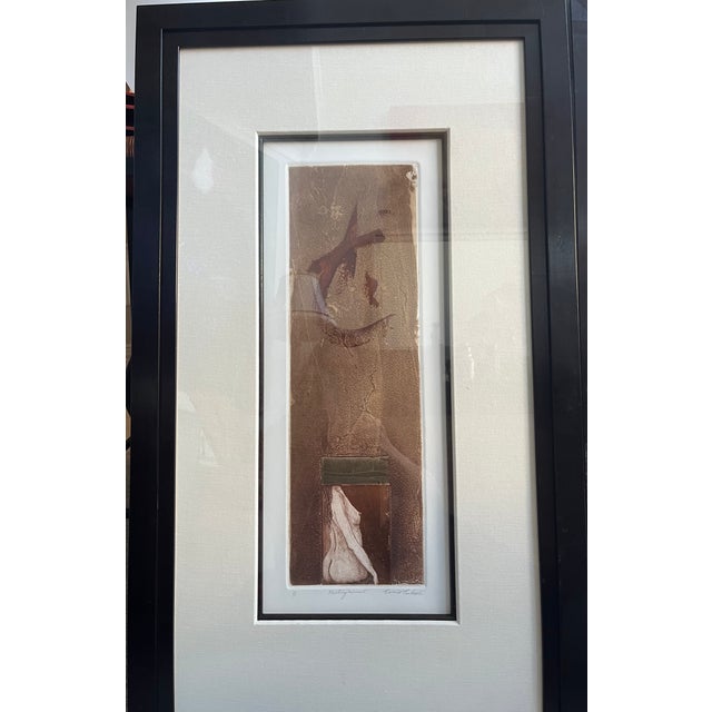 Figurative Enrico Embroli, Mixed Media Paintings, Set of 3 For Sale - Image 3 of 5