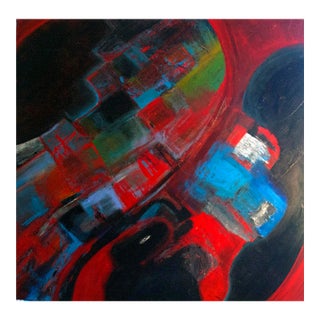 On the Road Again — Abstract Expressionist Painting, Acrylic on Canvas, 48 × 48 In, Square Format For Sale