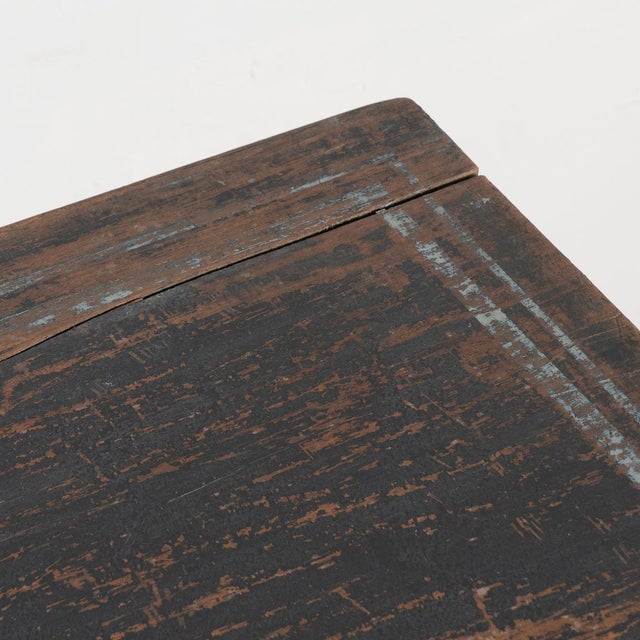 19th Century Danish Blue and Black Baroque Writing Table Console For Sale - Image 9 of 18