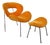 Set of Kare Chair with Pouf, 1980s For Sale